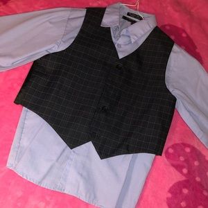 Boys dress shirt with vest